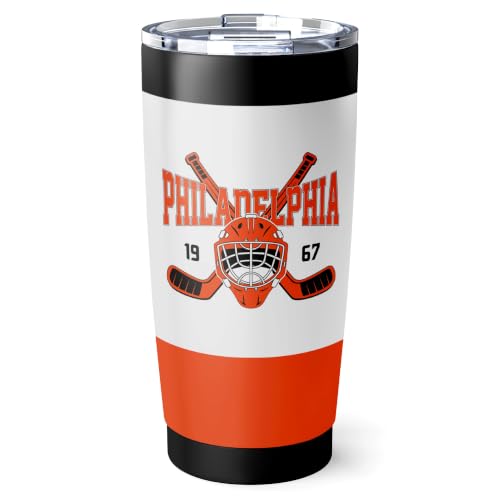 Image of ANTKING Philadelphia Tumbler 20oz Custom Name Number Travel Mug Gifts | Stainless Steel Insulated Coffee Cup for Men Women