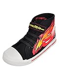 Josmo Kids Boy's Cars Hi Top Sneaker (Toddler/Little Kid) Black/Red 8 Toddler