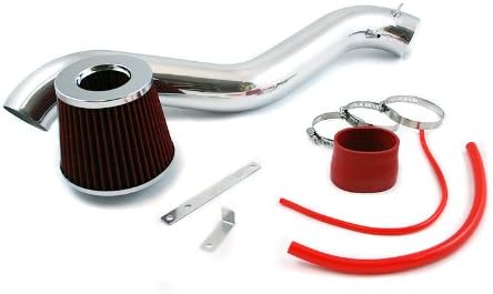 Red Short Ram Air Intake Kit + Filter Compatible with 92-96 Honda Prelude 94-97 Honda Accord 2.2L,2.3L L4
