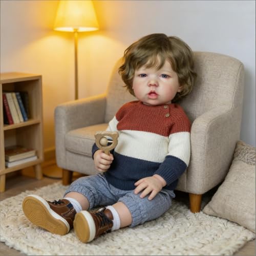 Muñeco bebé reborn realista de 20 pulgadas miniatura 3