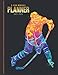 5-Year Monthly Planner 2021-2025: Dated 8.5x11 Calendar Book With Whole Month on Two Pages / Colorful Neon Ice Hockey Art on Navy Blue / Organizer ... - Charts / 60-Month Life Journal Diary Gift