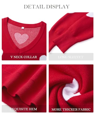 Image of Women's Spring Sweaters 2026 Casual Long Sleeve Pullover V Neck Lightweight Sweatshirts Cute Blouse Tops