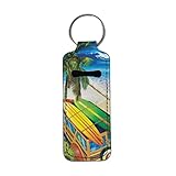 Tamaño: 3.7 x 1.5 pulgadas, adecuado para diferentes tipos de bálsamo labial. El diámetro del anillo superior es de 1.1 pulgadas. Se puede colgar fácilmente en tus bolsos, bolso, mochila, pulsera, llave, cartera. Fácil de encontrar.