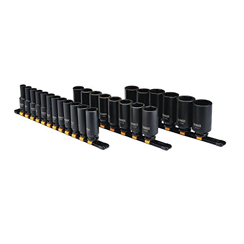 DEWALT Deep Impact Socket Set, 26-Piece, 1/2