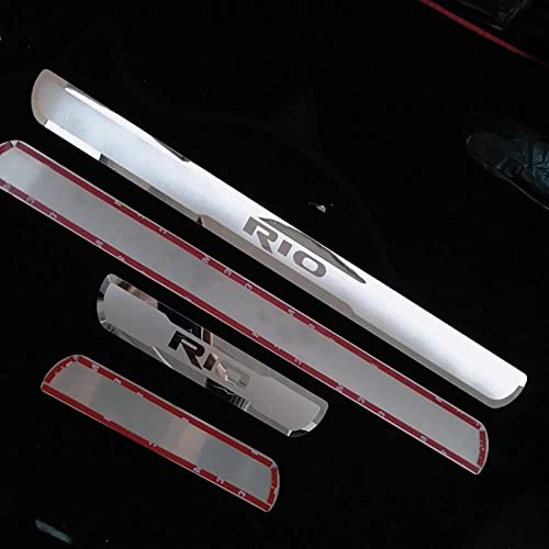 MAATEE 4 Pezzi Auto Acciaio Inox Battitacco Soglia...