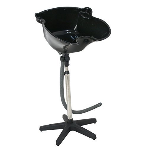 ZENY Portable Shampoo Basin Sink with Drain Hair Washing Bowl for Home Salon