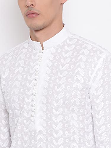 Image of VASTRAMAY Mens Pure Cotton Kurta - Elegance for Festival Ethnic Outfit For Rakhi