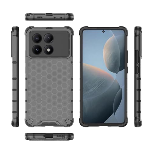Image of Glasgow Back Case Cover Designed for [ Poco X6 Pro 5G ] (Stylish Look | Shock Proof) - Black
