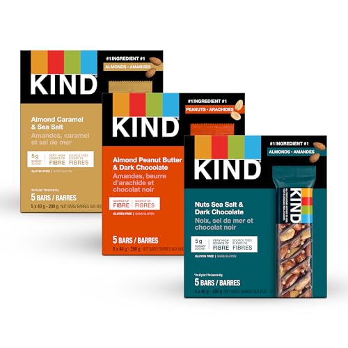 KIND Nut Bars Variety Pack, Healthy Snacks, Gluten Free, 15 Count - Image 3