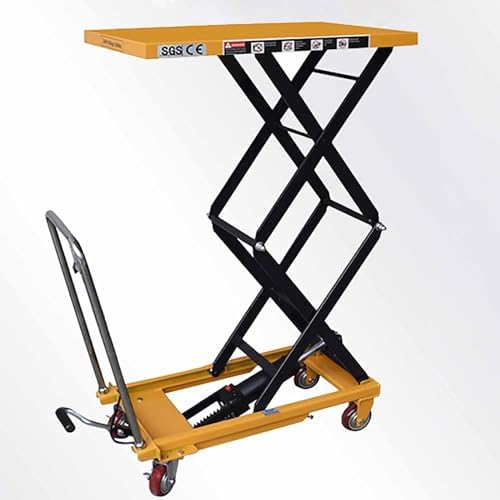 業務用ハンドリフト昇降リフトカート テーブルカート 運搬台車79＊40