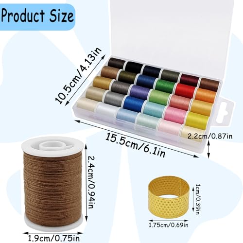 Set de hilos de poliéster para coser con 30 colores surtidos miniatura 3