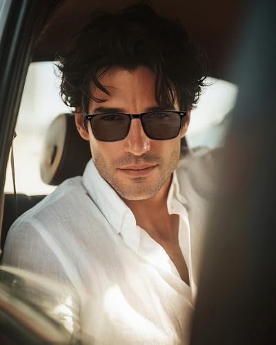 Square Polarized Sunglasses for Men Driving Sun glasses UV400 Protection Lens Sunglasses2