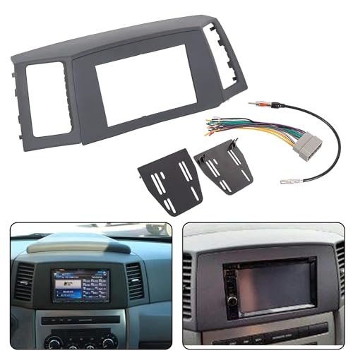 ECOTRIC Double Din Navigation Radio Bezel Dash Install Kit Compatible