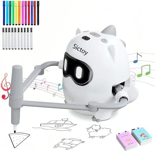 Miaoyak Robot De Dibujo Educativo Con Voz Y 100 Tarjetas: El Compañero Creativo Para Niños