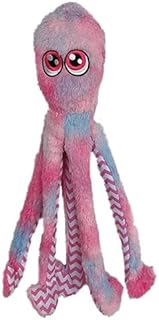 Pet Lou Octopus Pink Tie Dye Dog Plush Toy, 16-inch Length