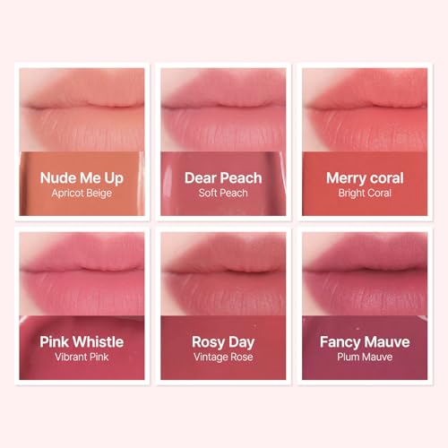 Image of Color Wear Matte Lip Stain, Long Lasting Blur Velvet, Pink Whistle, 0.12Oz