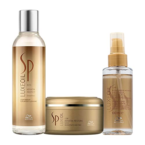 WELLA SP System Professional Luxe Oil Trio Keratin Protect Shampoo 200ml + Ke... by Wella