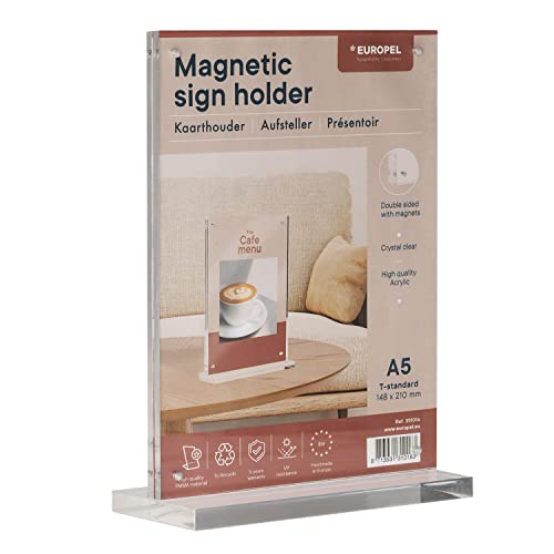 Présentoir A5 de table magnétique pour éviter les chutes de menus - 4