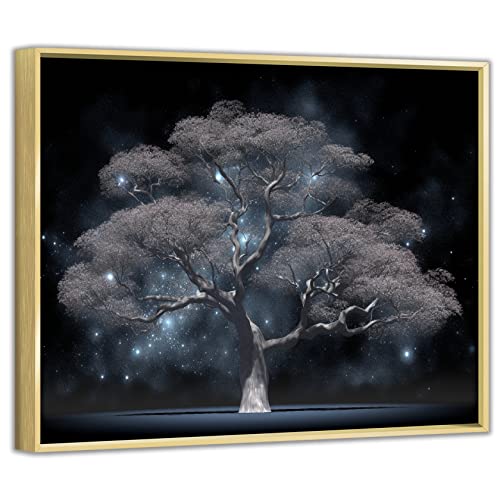 Transform Your Space with Cosmic Sky TreeStarry Poster in Vibrant