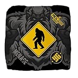 ACL Cornhole Bags Official Approved Regulation Set of 4 Slick Stick Professional 2023 pro Stamped Young Guns Menace Sasquatch Bigfoot Design Double Sided Dual Bean Bags Speed Chart Blue