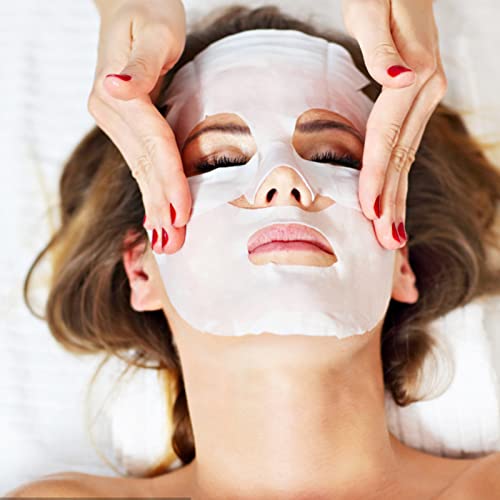 Miniatura 5 de Lurrose 100 Piezas Gasa De Tratamiento Facial Suave Mascarilla Transpirable Gasa Diy Hoja De Gasa Facial Para Salón De Spa