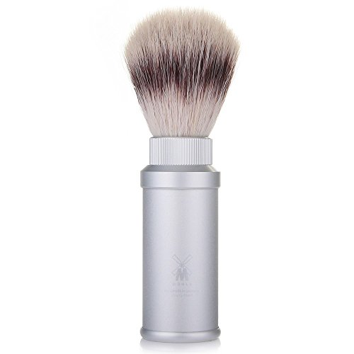 Muhle Silvertip Fibre Travel Shaving Brush - Anodized Aluminum