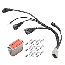 06B998018T Ignition Coil Wiring Harness, Replacement for A4 1.8L L4 Turbo 1997-2006, TT 1.8L L4 Turbo 1999-2006, Replaces 0347010004, 034-701-0004