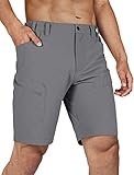 Stlight Men's Hiking Cargo Shorts Quick Dry Lightweight Tactical Shorts with Multi Pocket for Campin