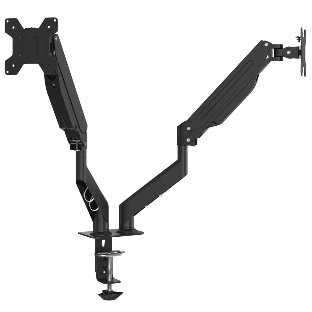 INLIFE Doppel-Monitorarm für Max 27 Zoll Gasfeder 20 kg,Elektronik,Video,Videozubehör,TV-Zubehör,TV- & Monitorhalterungen,Schwarz,4.35 KG,4012170