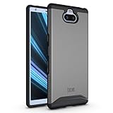 Sony Xperia 10 Case, TUDIA [Merge Series] Dual Layer Heavy Duty Extreme Drop Protection/Rugged Phone Case for Sony Xperia 10 [NOT Compatible with Xperia 10 Plus] (Metallic Slate)