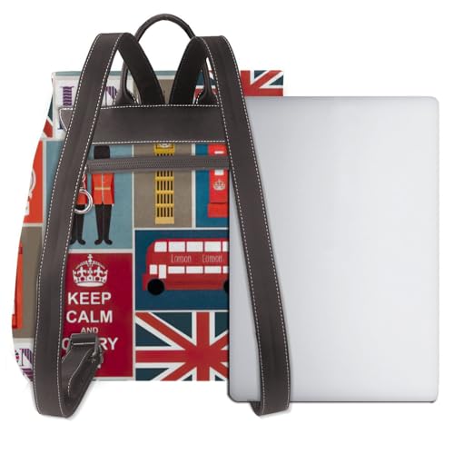 Sac à dos voyage cuir noir Angleterre idéal pour escapades de week-end - 3