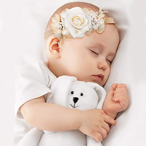 Oaoleer Baby Girl Floral Headbands Set - 3Pcs Flower Headbands Newborn Toddler Hair Accessories #TOP1