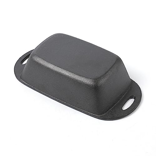 Molde rectangular HAWOK pan de hierro fundido de alta densidad culinaria 6