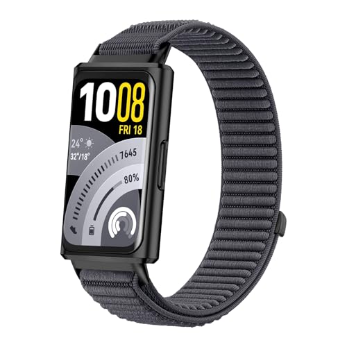 [linleiyo] �݊��� For HUAWEI Band 11/11 Pro/11 NFC �p �����o���h �i�C������ �҂ݍ��݃x���g �y�� ����ɂ��� ���ߎ��� �ʃt�@�X�i�[ �X�|�[�c �����j���O �ʋ� �ʊw �A�E�g�h�A���� (S) [���s�A���i]