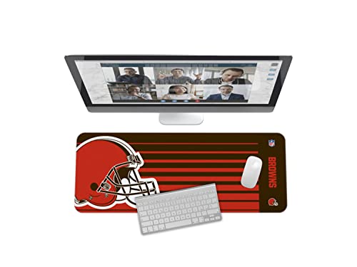 Image of SOAR NFL Unisex Multifunctional Desk Mat for Desktop, (31.5 inchx12 inch) - Ultra Soft Fabric with Non-Slip Rubber Backer - Water Resistant & Durable Nylon Stitching - Officially Licensed NFL, Desk Pad