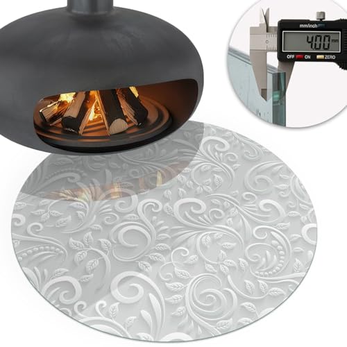 Placa para chimenea contra el calor que evita manchas de ceniza y quemaduras 6