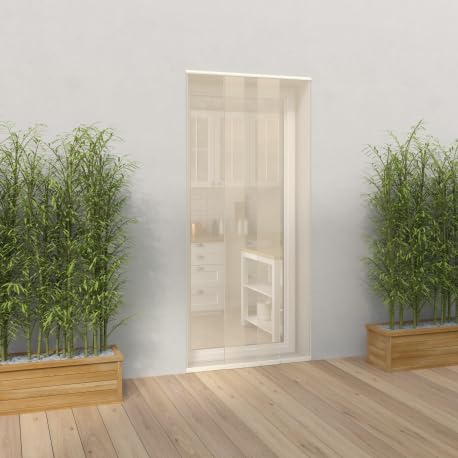 P/MKR13/23I Confort Moustiquaire Rideau, Autre, Ivoire, 130 x 2 x 230 cm
