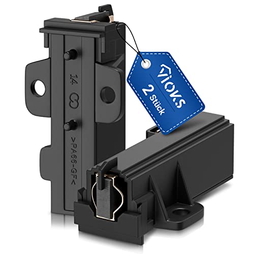 VIOKS Juego de 2 escobillas de carbón para lavadora AEG 400602015/2 AEG 4,8 mm AMP repuesto de escobillas de carbón para lavadora, accesorios Electrolux Whirlpool Bauknecht 481281719419