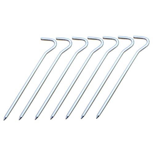 OHPHCALL 6pcs Portable Tent Pegs Lightweight Stakes for Outdoor Travel Soggy Ground Hard Soil Easy to Operate Practical Tent Accessories