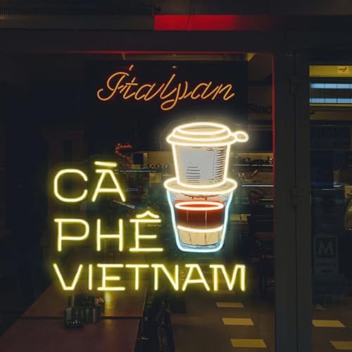 Vietnamese Coffee Neon Sign 20inch Led Welcome Vietnamese Food Cà