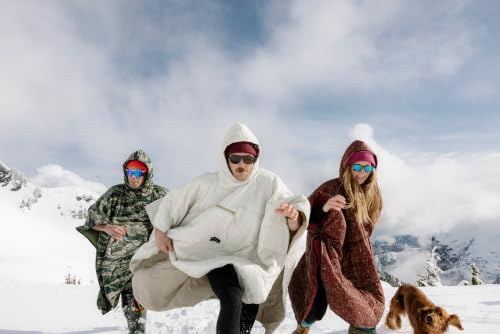 Image of Therm-a-Rest Honcho Poncho Wearable Hooded Camping Blanket, Bone
