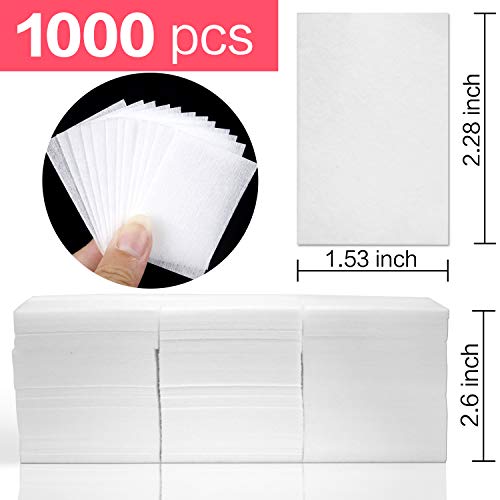 Jiulory Nail Polish Remover Clips Set 10 + 1000 Pcs Soak Off Nail Gel Polish Remover Clip Caps 1000 Pcs Lintfree Nail Wipes Cotton Pads Wraps For Uv Gel Acrylic Nail Polish Removal (Rose Red) #TOP1