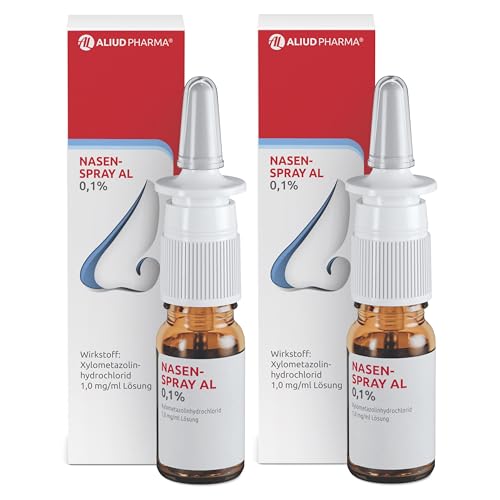 ALIUD PHARMA Nasenspray AL 0 1% Lösung 2x 10 ml: Mit abschwellender Wirkung bei verstopfter Nase wegen Schnupfen