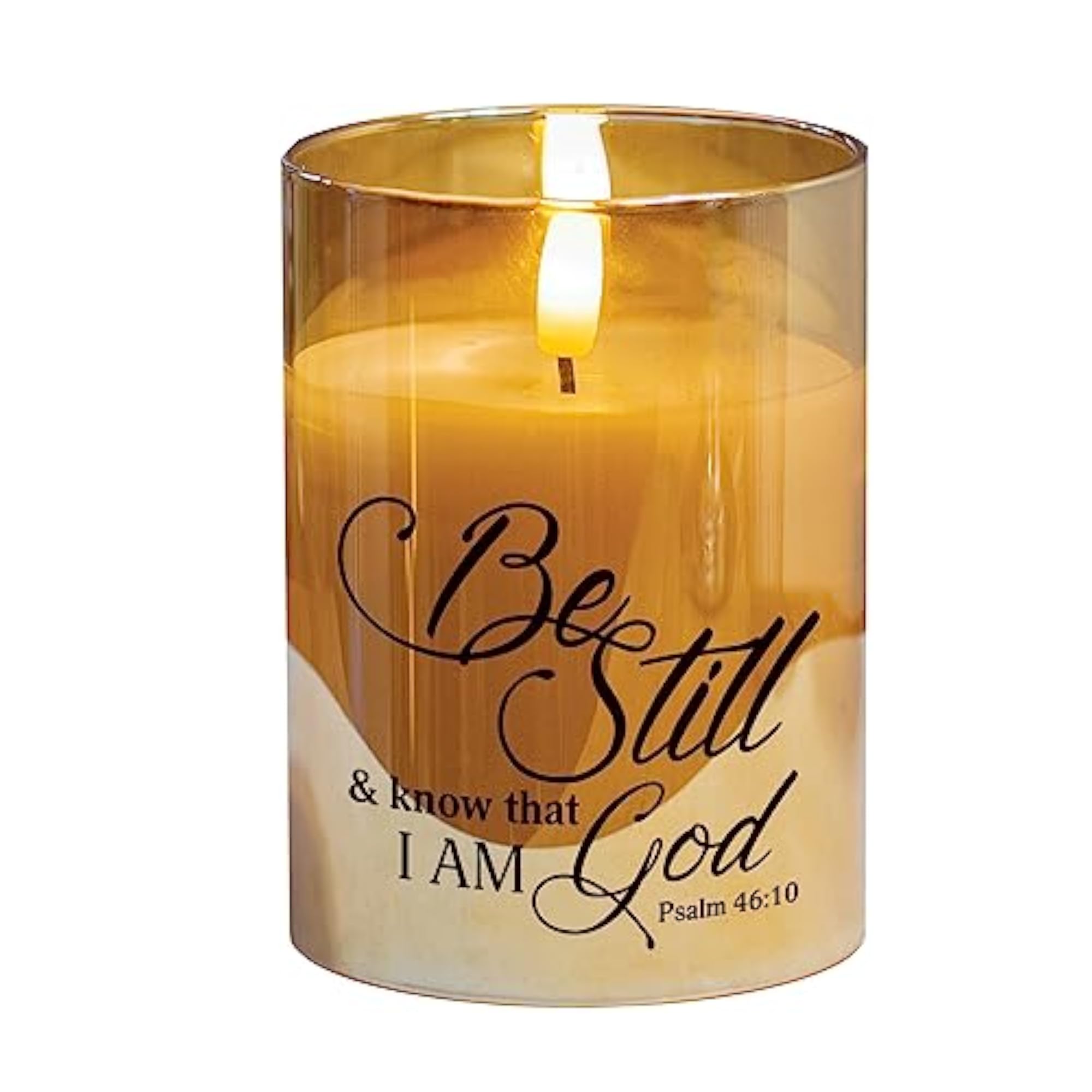 LED Candle with Timer, Be Still & Know