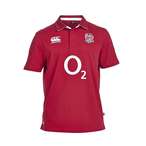 Image of Canterbury Men's England ALT Classic Short Sleeve Rugby Jersey - Crimson Red, Small