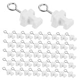 Healifty 120pezzi Fermatende per Binari Tendine Tappi Terminali Plastica Raccordi Flessibili Nascondere Rivestimenti Soffitti Curvi Tendine Parete