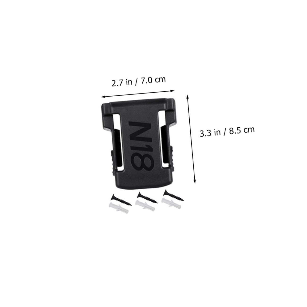 10 Pezzi Rigidi Per Batterie Al Per Batterie Per Batterie Compatibile Abs Nero