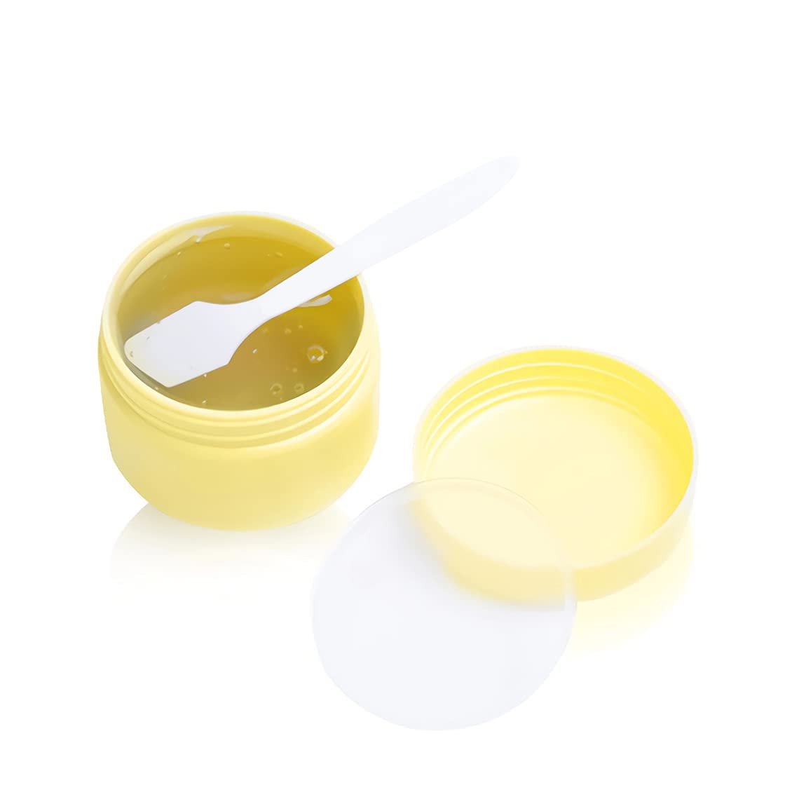 24 Pezzo 50 ml Barattoli in Plastica Bianco Contenitori Barattolo Vuoto Barattoli Piccoli con Coperchio Barattoli Cosmetico Contenitore per Prodotti di Cosmetica