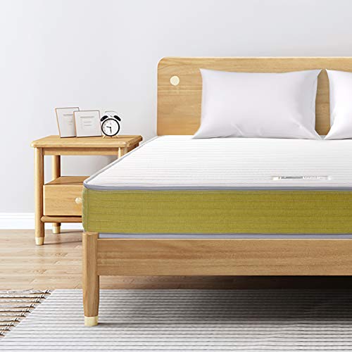 BedStory 6 inch Spring Mattress, Innerspring Foam Hybrid Mattress with CertiPUR-US Certified...