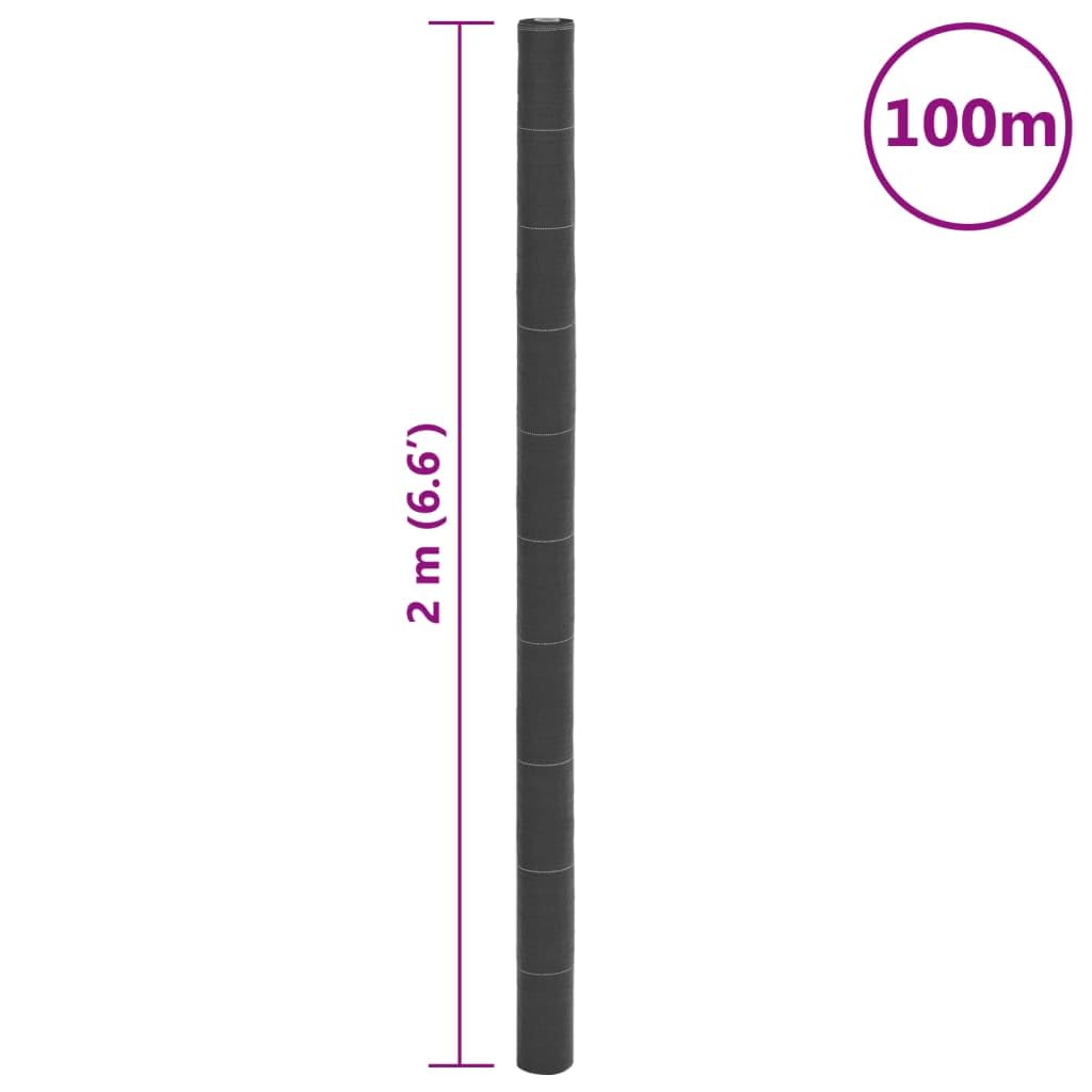 Homgoday Membrana para malezas PP Negra 2x100 m